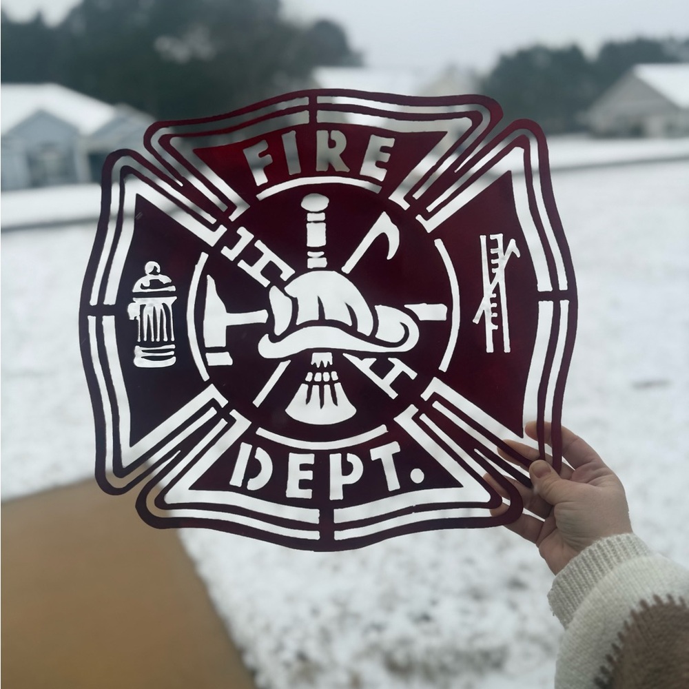 Fire Department Metal Wall Art